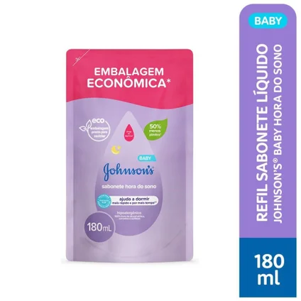 JOHNSONS E JOHNSONS SABONETE LIQUIDO REFIL HORA DO SONO 180ML