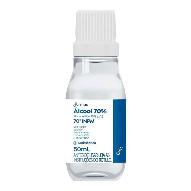 FARMAX ALCOOL ANTISSEPTICO 70% - 50ML