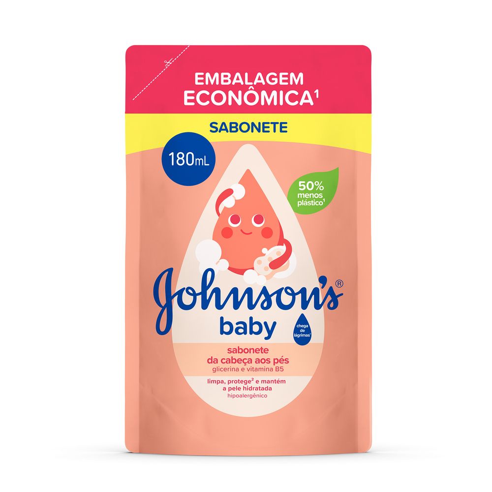 JOHNSONS E JOHNSONS SABONETE LIQUIDO REFIL DA CABECA AOS PES 200ML